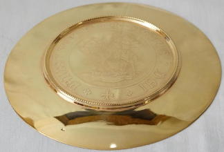 Solid silver gilt antique French Gothic Chalice.